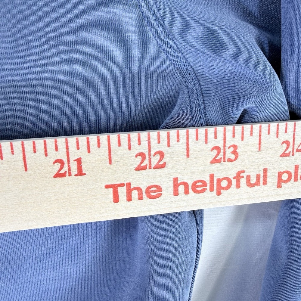 Lululemon Softstreme Perfectly Oversized Cropped Crew Pitch Blue Size 4 Perfect - Picture 12 of 13